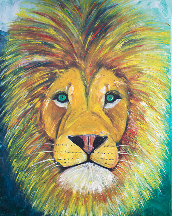 576x720 Lion Aura Painting - Aura Painting