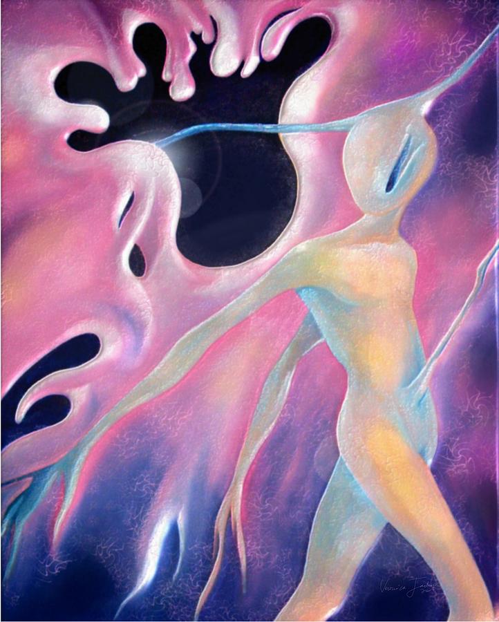 722x900 Melting Aura Painting By Veronica Jackson - Aura Painting