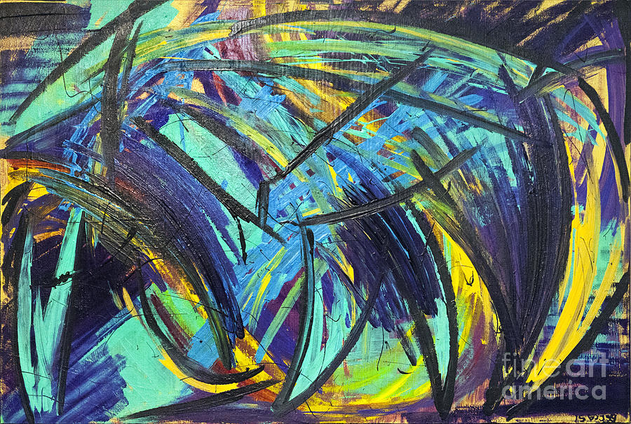 900x605 Migraine Aura Painting By Rebecca Weeks Howard - Aura Painting