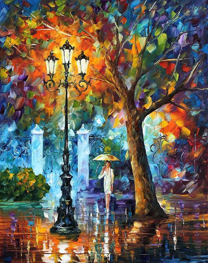 712x900 Night Aura Painting By Leonid Afremov - Aura Painting