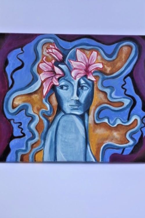 500x750 Spiritual Metaphysical Oil Painting Of The Aura By Woman Artist - Aura Painting
