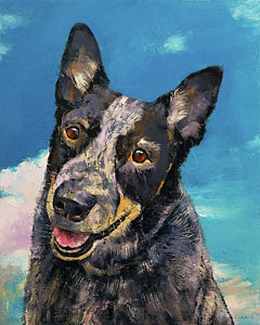 240x300 Australian Cattle Dog Paintings Fine Art America - Australian Cattle Dog Painting