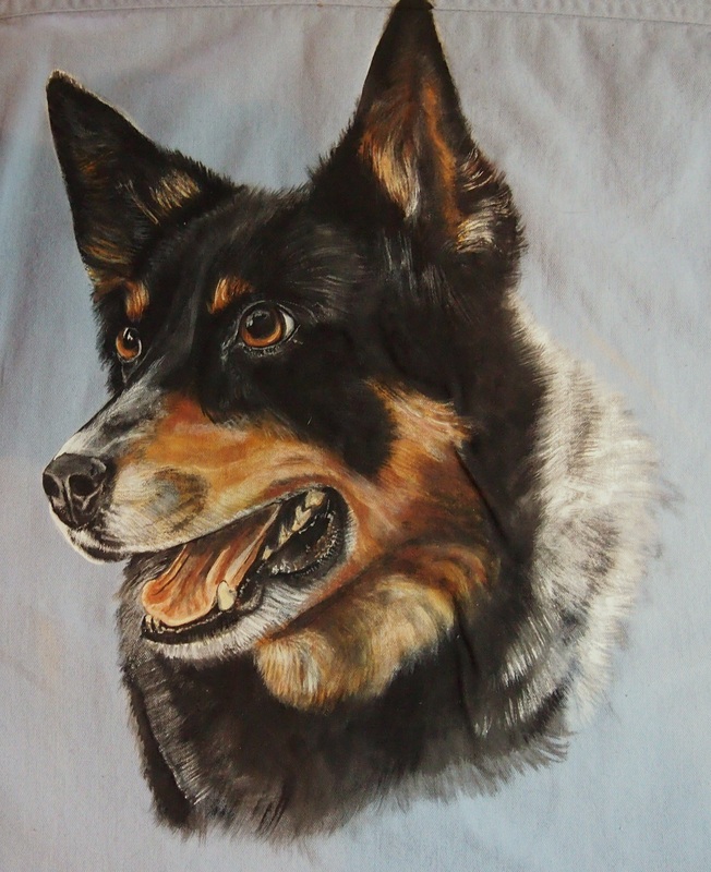 652x800 Acrylics - Australian Cattle Dog Painting