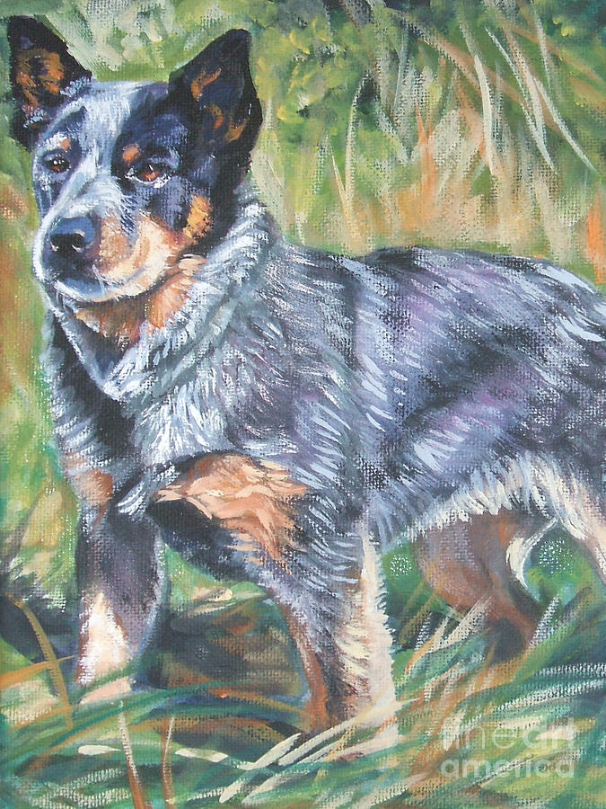 675x900 Australian Cattle Dog 1 Painting By Lee Ann Shepard - Australian Cattle Dog Painting