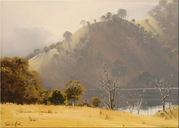 595x427 John Wilson Online Art Gallery. Australian Landscape Artist John - Australian Landscape Painting