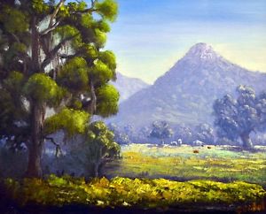 300x242 Original Australian Landscape Painting In Oils Of Warrenbungles - Australian Landscape Painting