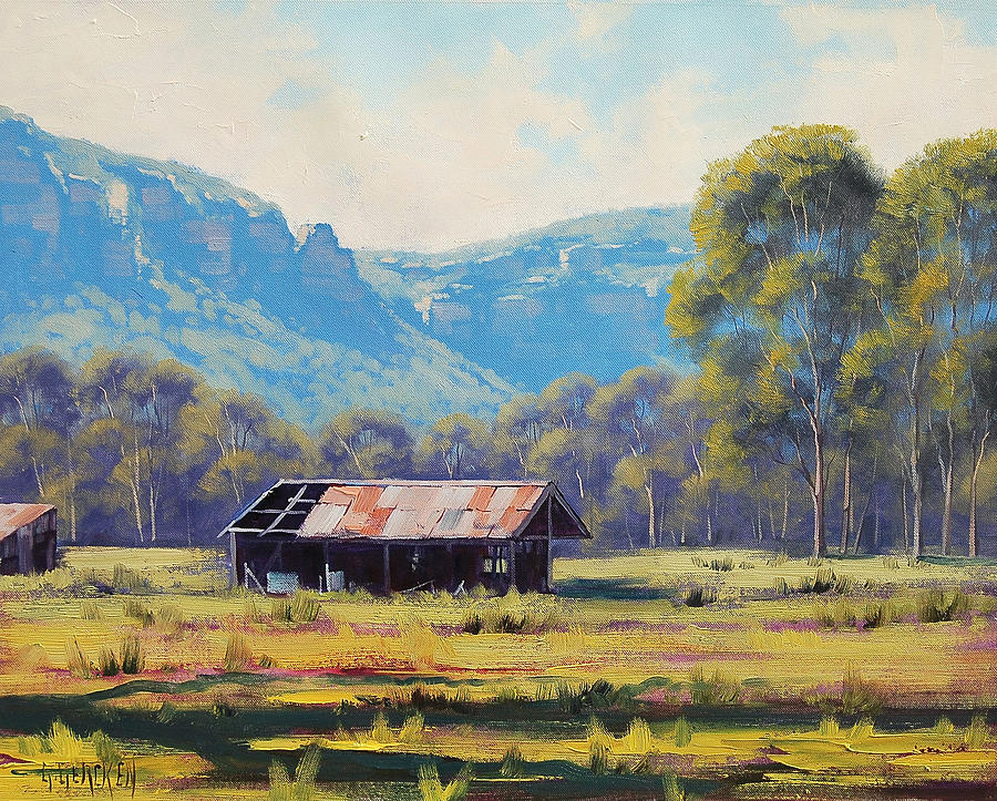 900x723 Australian Landscape Lithgow Painting By Graham Gercken - Australian Landscape Painting