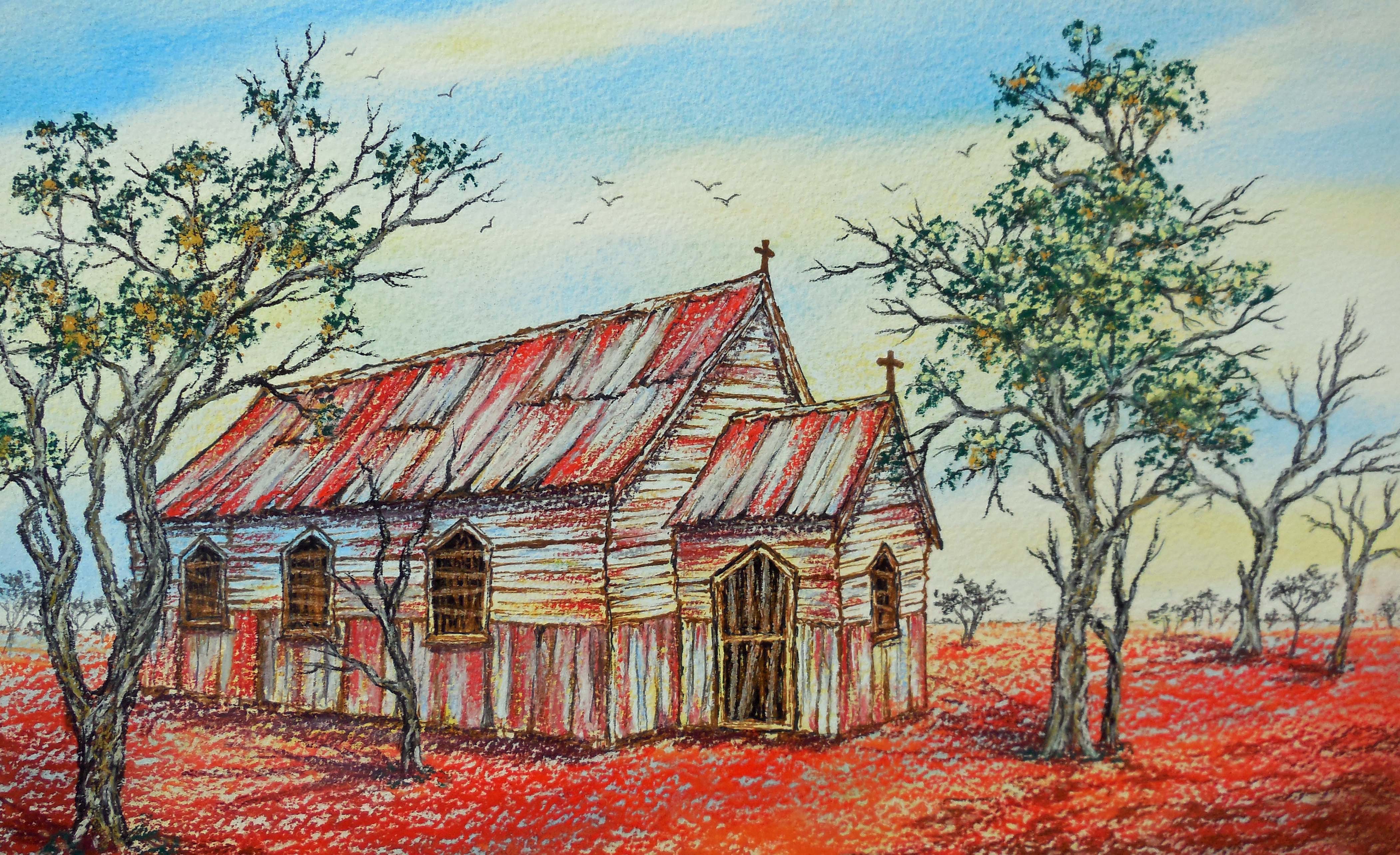 4204x2566 Australian Homestead Paintings Tracts4free - Australian Painting