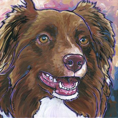 400x400 Australian Shepherd Paintings - Australian Shepherd Painting