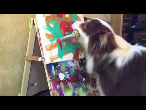 480x360 Australian Shepherd Painting - Australian Shepherd Painting