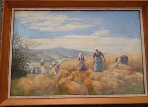 300x218 Original Oil Painting By Hermann Reisz (1865 1920, Austrian) Ebay - Austrian Painting