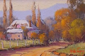 300x196 Werner Filipich (Austrian Artist) Landscape Oil Painting - Austrian Painting
