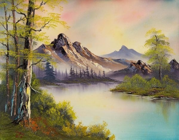 Authentic Bob Ross Painting at PaintingValley.com | Explore collection ...