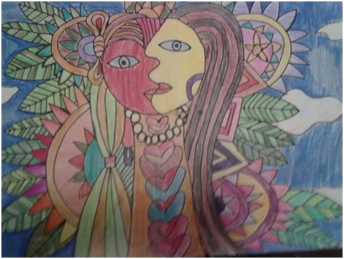 491x369 Autistic Girl Finds Life In Painting - Autism Painting