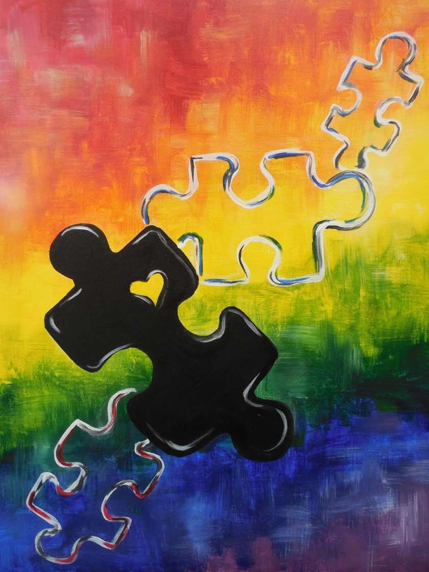 840x1120 Colors Of Autism - Autism Painting