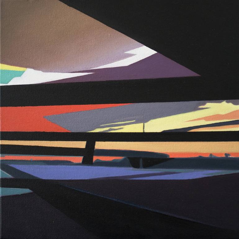 770x770 Saatchi Art Super Spektrum Autobahn - Autobahn Painting