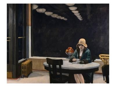 400x300 Automat Giclee Print By Edward Hopper - Automat Painting