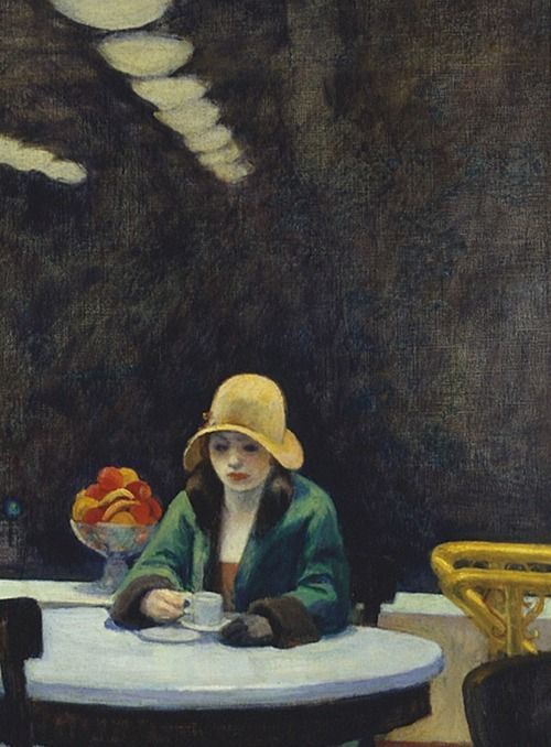 500x678 Artwork By Edward Hopper - Automat Painting
