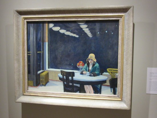 550x413 Automat (Edward Hopper) - Automat Painting