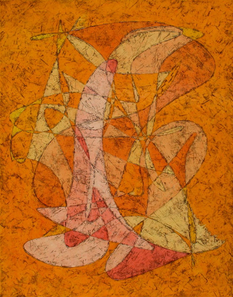 472x600 Pink On The Inside - Automatism Painting