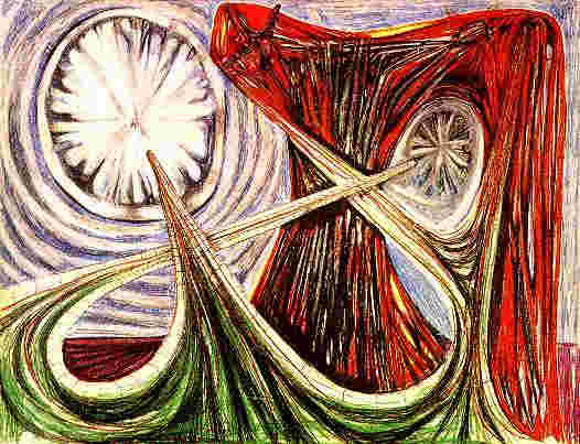 526x403 Occult Surrealist Ithell Colquhoun And Automatism - Automatism Painting