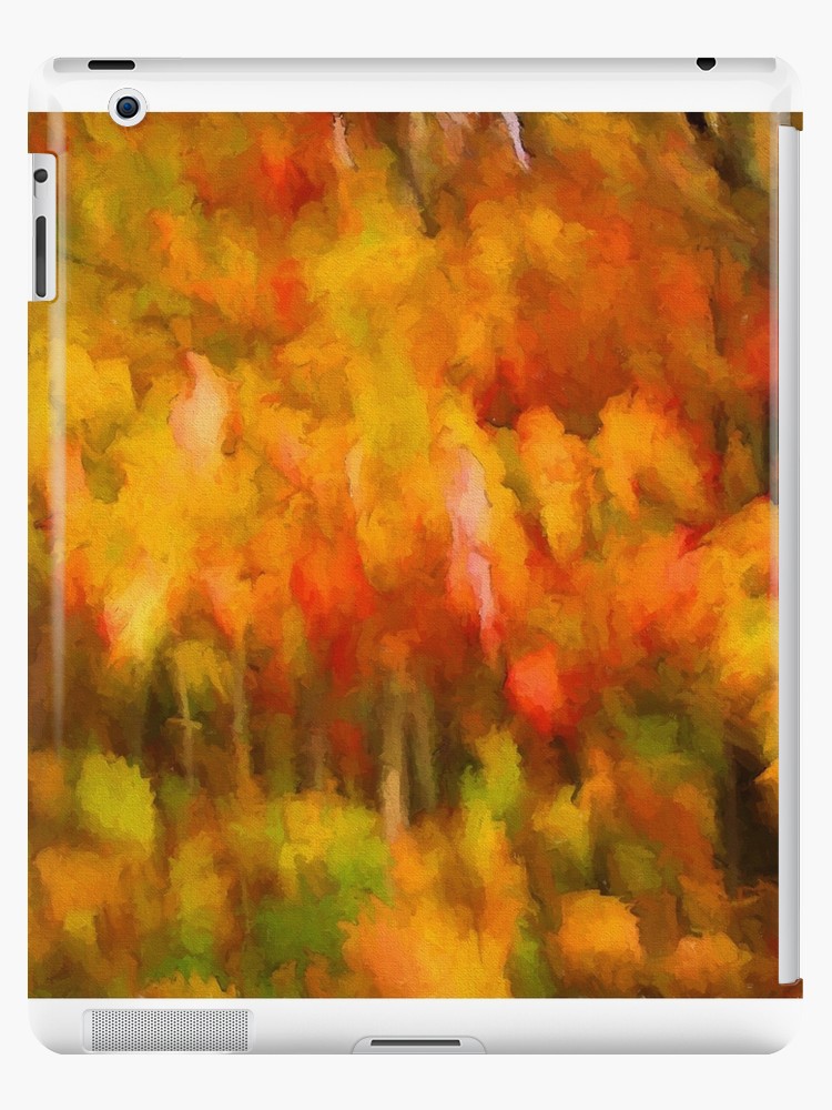 750x1000 Colorful Autumn Leaves Abstract Painting Ipad Cases Amp Skins By - Autumn Abstract Painting