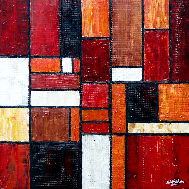 800x800 Late Autumn - Autumn Abstract Painting