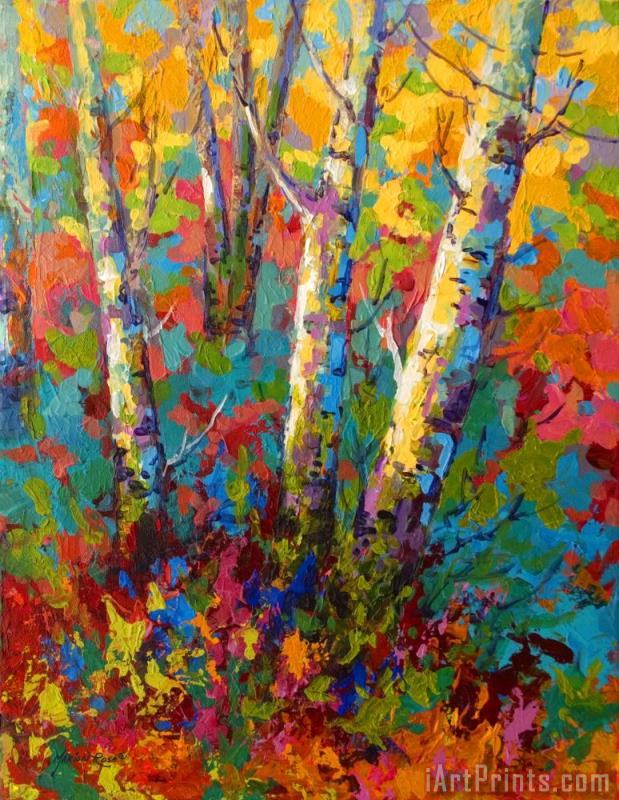 619x800 Marion Rose Abstract Autumn Ii Painting - Autumn Abstract Painting