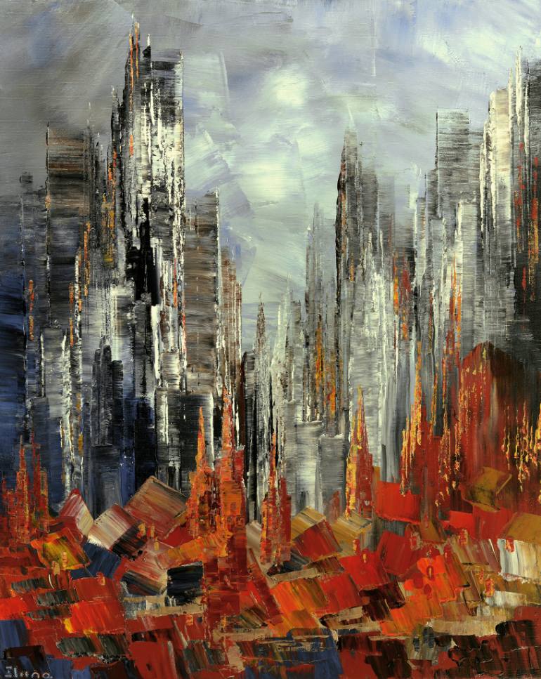 770x967 Saatchi Art Autumn Abstract Painting By Tatiana Iliina - Autumn Abstract Painting