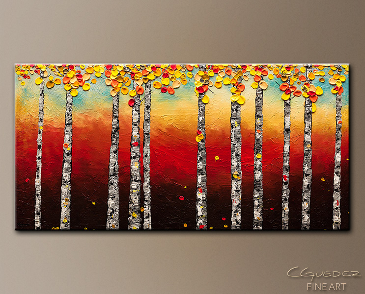 743x600 Abstract Paintings For Sale - Autumn Abstract Painting