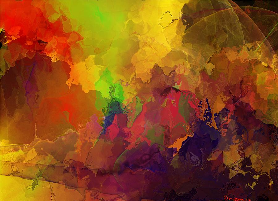 900x649 Autumn Abstract 102812 Digital Art By David Lane - Autumn Abstract Painting