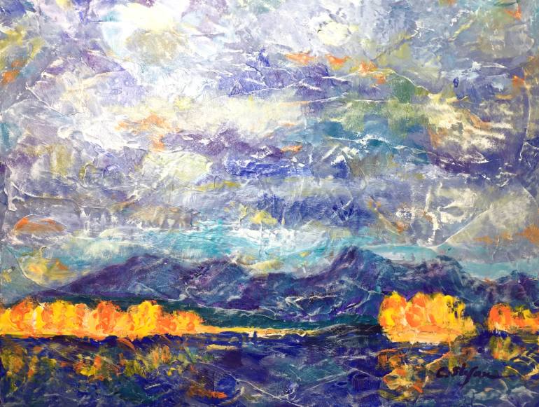 770x581 Saatchi Art Autumn Landscape Painting By Cristina Stefan - Autumn Landscape Painting