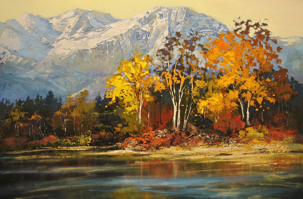 1024x675 Linda Wilder Creative Expressions Rocky Mountain Autumn - Autumn Scenes To Painting
