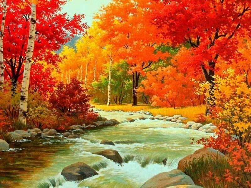 800x600 Nice Fall Beautiful Pictures Fall Pictures - Autumn Scenes To Painting