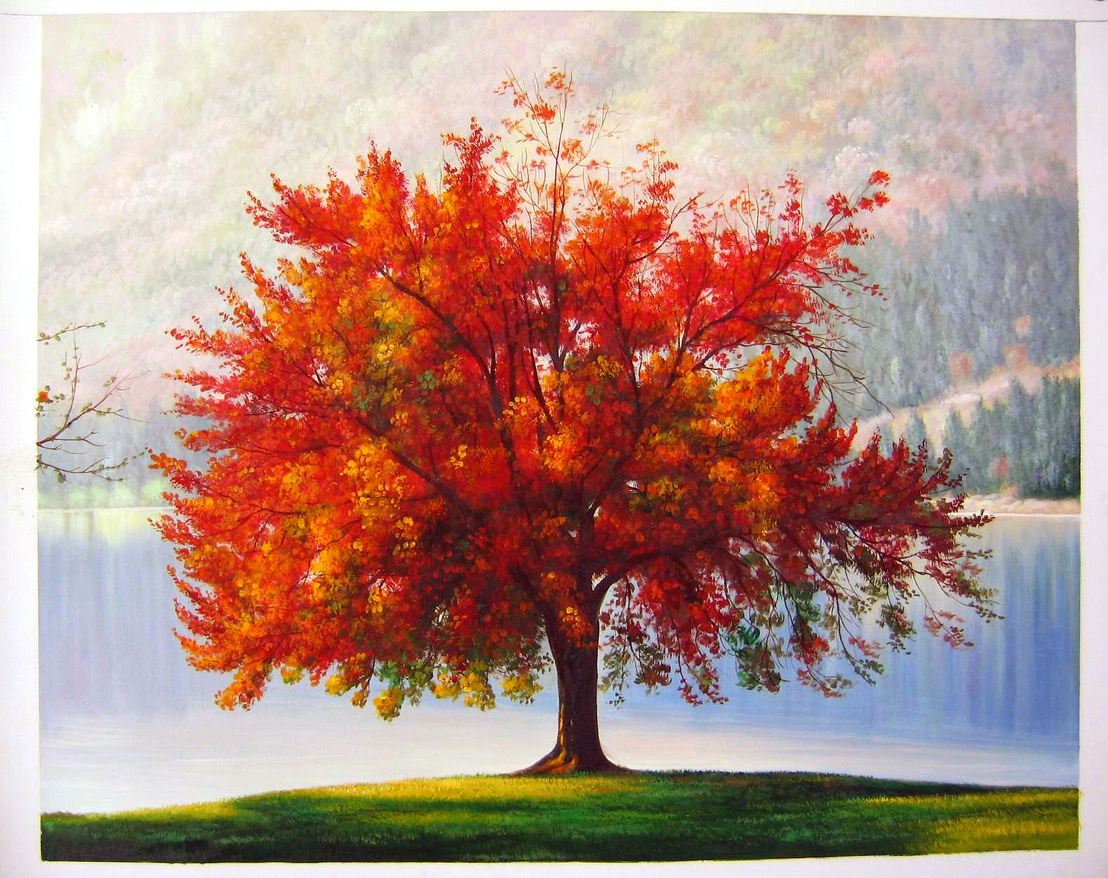 1579x1252 The Autumn Tree Ted Drakness Foundmyself - Autumn Tree Painting