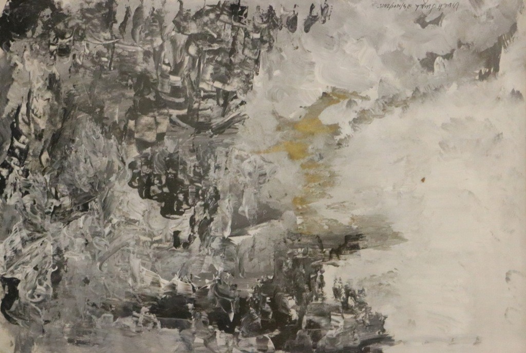 1024x688 Avalanche Painting On Acrylic On Paper - Avalanche Painting