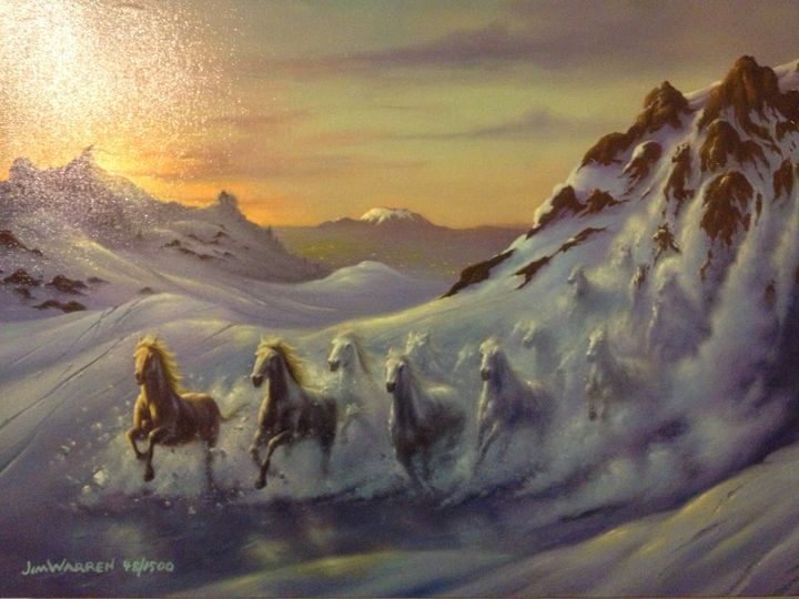 720x540 Jim Warren Avalanche - Avalanche Painting