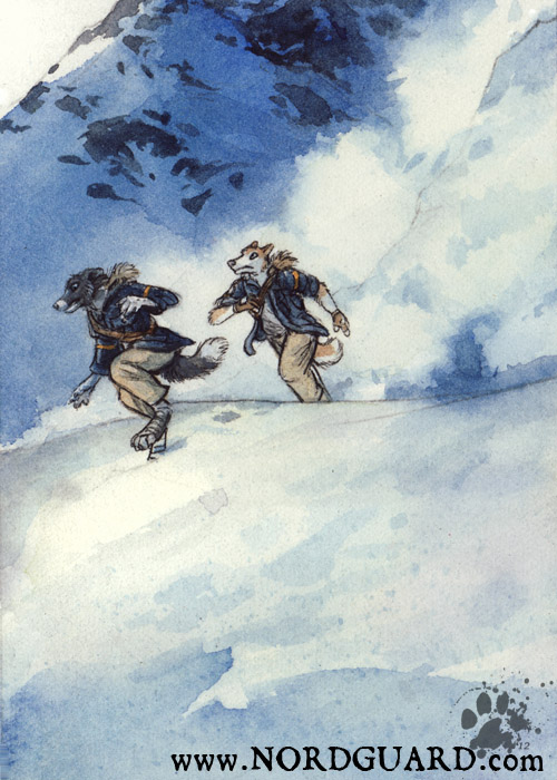 500x700 Nordguard Card Game Avalanche By Screwbald - Avalanche Painting