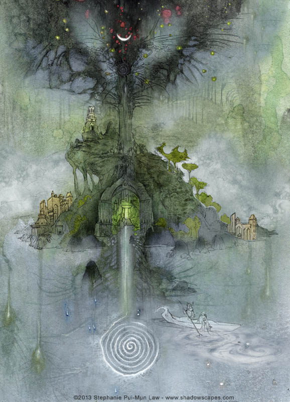 578x800 Midnight Ramblings Avalon - Avalon Painting