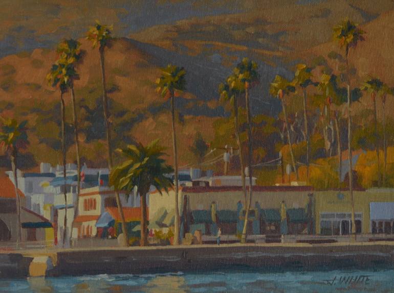 770x574 Saatchi Art Sunrise In Avalon Painting By John White - Avalon Painting
