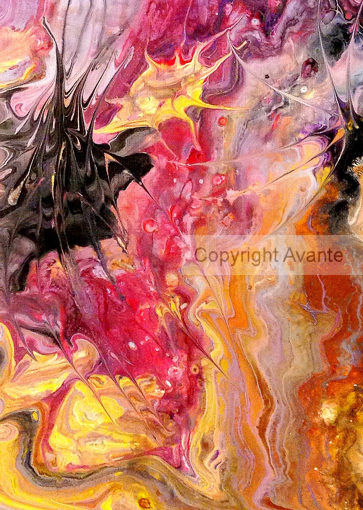 1242x1743 Space Splash Art Print - Avante Painting