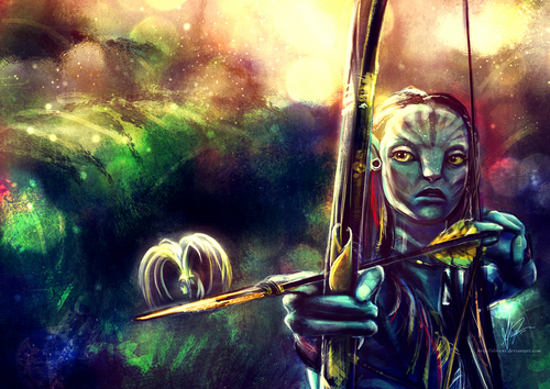 500x354 Avatar Images Neytiri Painting Hd Wallpaper And Background Photos - Avatar Painting
