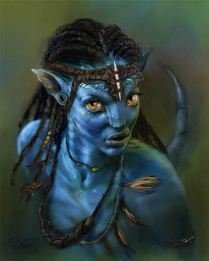 300x374 Avatar Movie Art Oil Painting - Avatar Painting