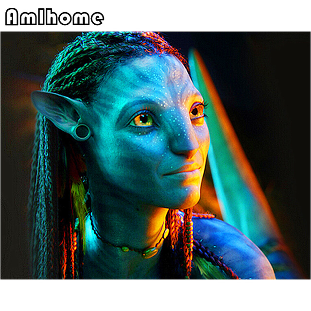 640x640 New 5d Diy Diamond Painting Cross Stitch Avatar Crystal Needlework - Avatar Painting