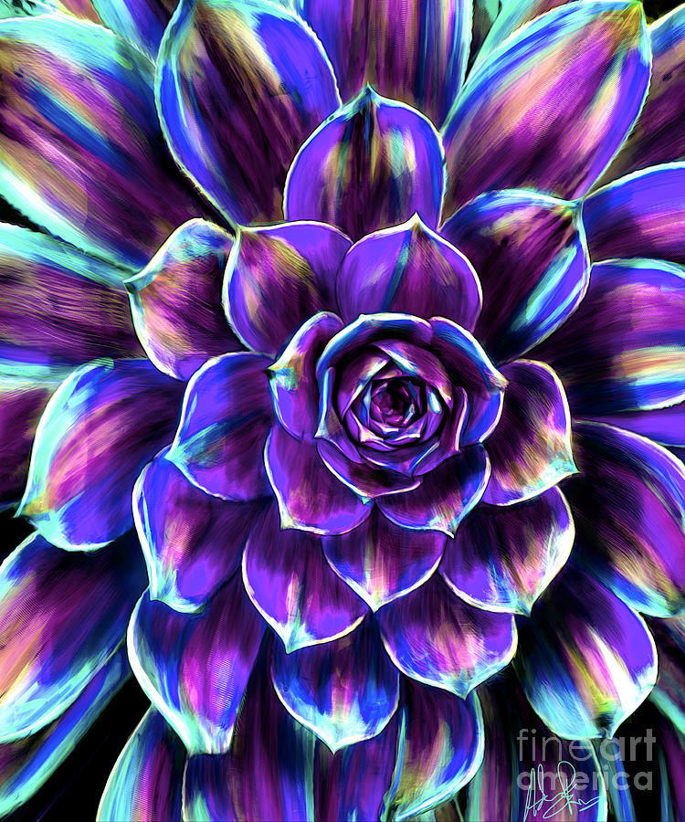 750x900 Avatar Guillaume Succulent Painting By Andy Rooney - Avatar Painting