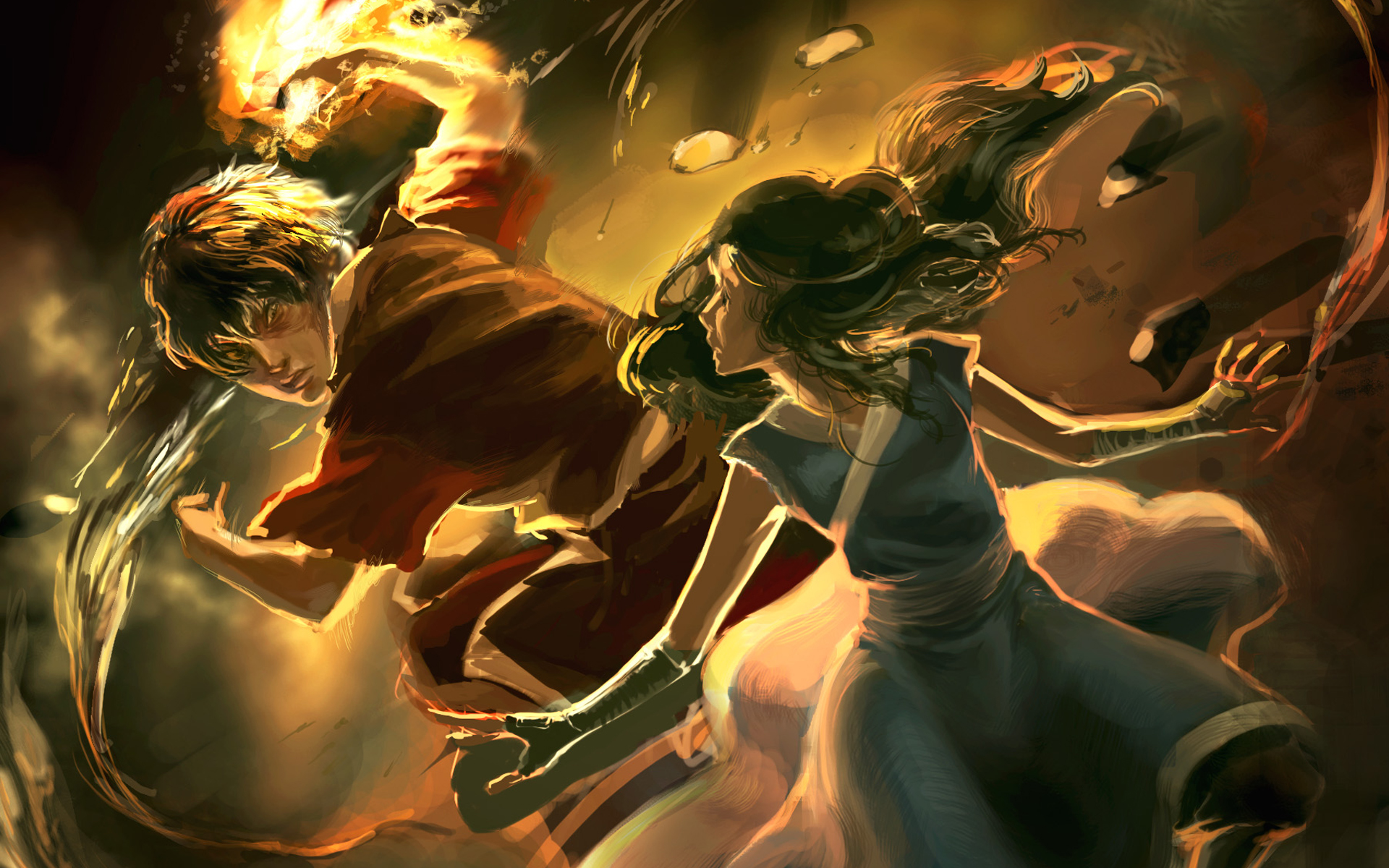1920x1200 Hd Avatar The Last Airbender Backgrounds - Avatar The Last Airbender Painting