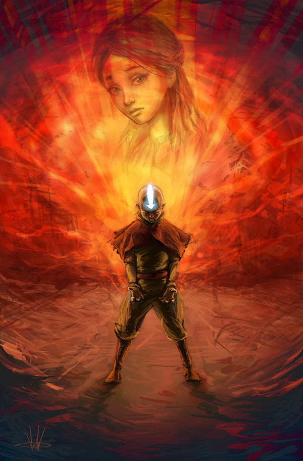 600x912 Avatar The Last Airbender By Hoodsun - Avatar The Last Airbender Painting