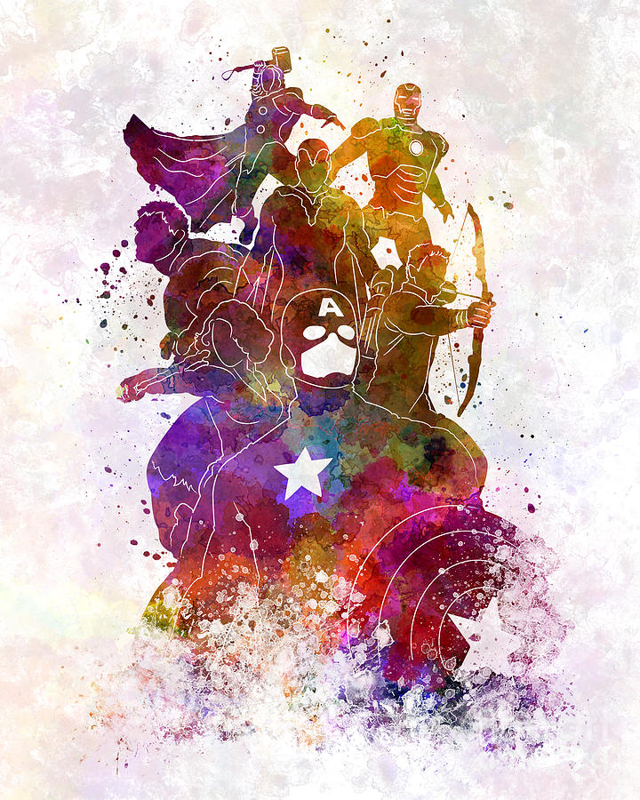 720x900 Avengers Paintings Fine Art America - Avengers Painting
