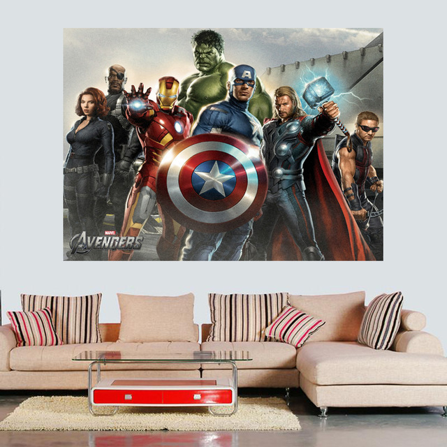 640x640 Drop Shipping One Piece The Avengers Painting Poster Wall Art Home - Avengers Painting