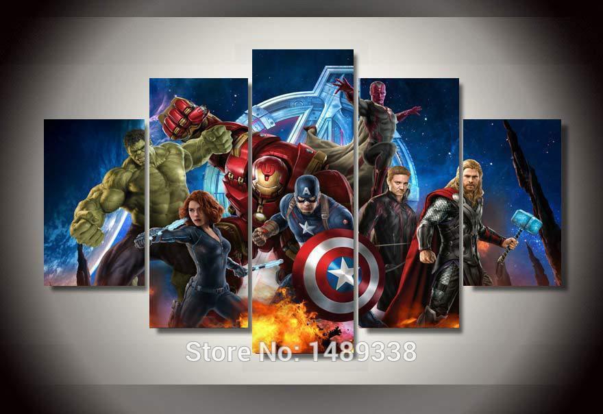 880x604 The Avengers Painting - Avengers Painting
